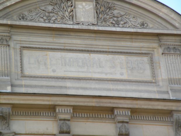  ancienne inscription: Lycée impérial Saint-Louis